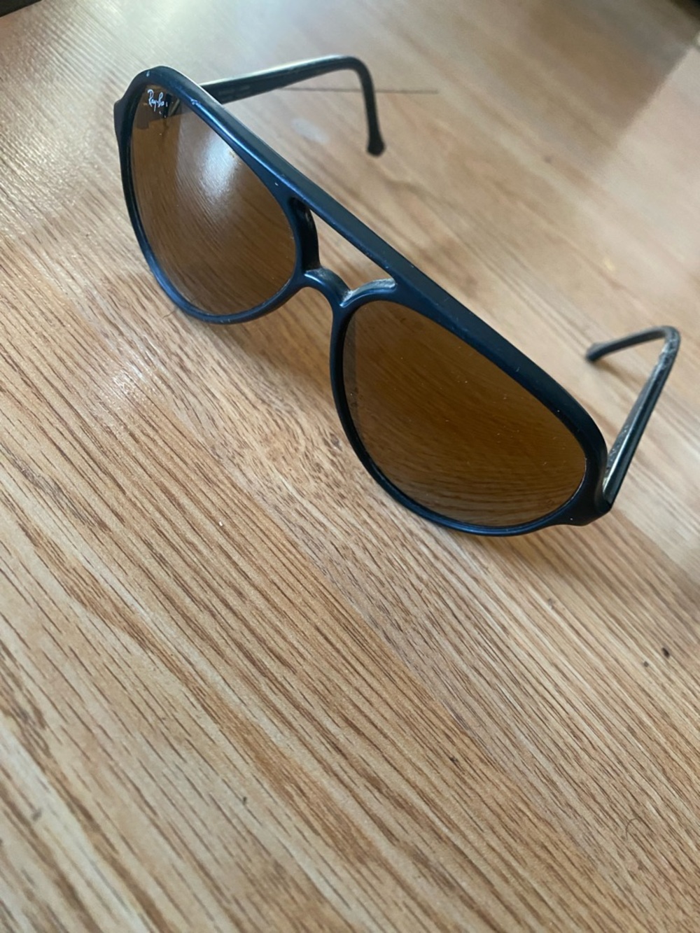 Three Black Aviator Sunglasses with Brown/Amber Lenses - Picture 16 of 16